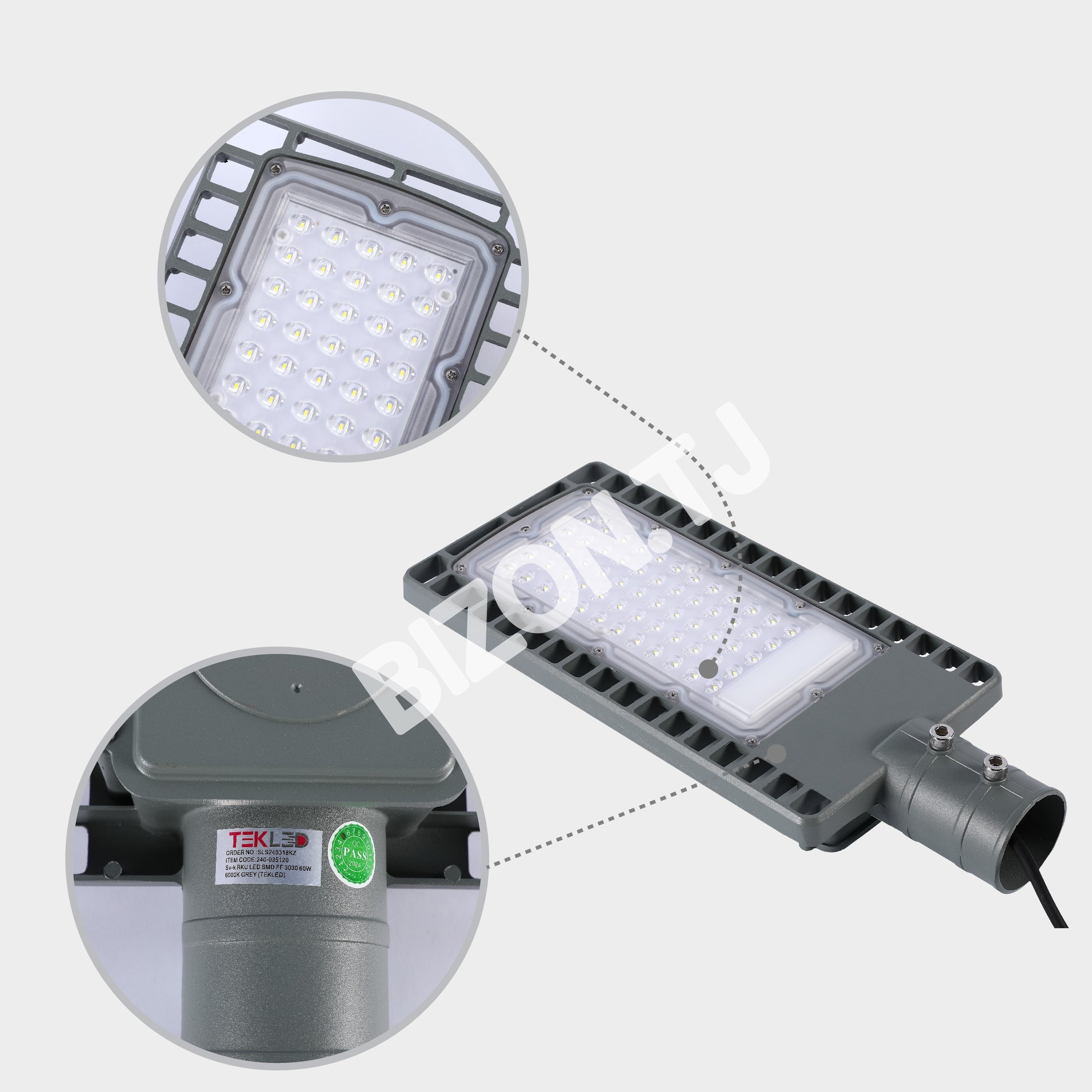 Светильник DKU LED SMD FF 3030 150 Вт 6000 К GREY1, 240-03516 6