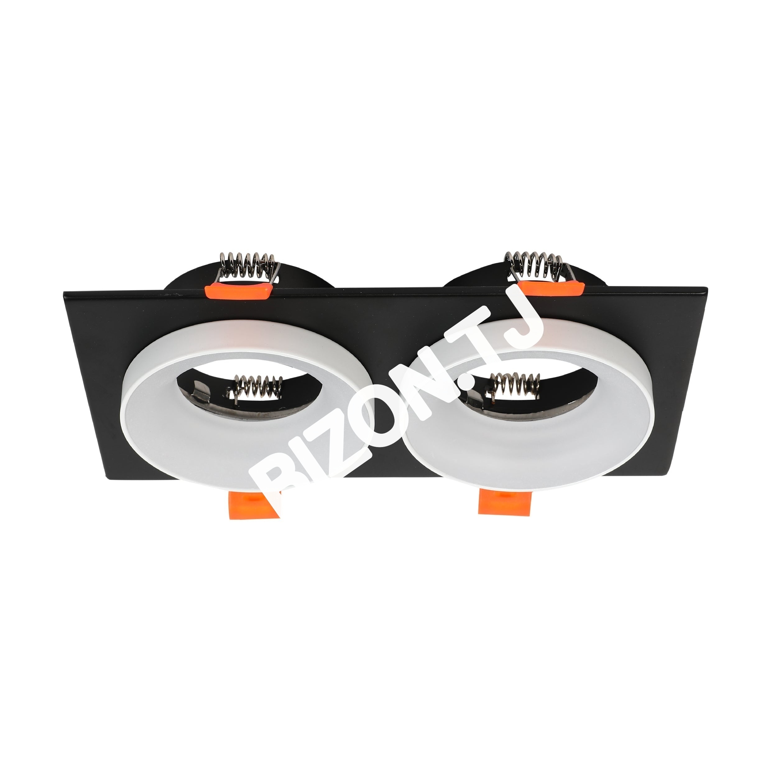 Светильник Grille Rectangle Recessed Tilt даунлайт GU5.3 белый and черный 2 way, 143-03514 7