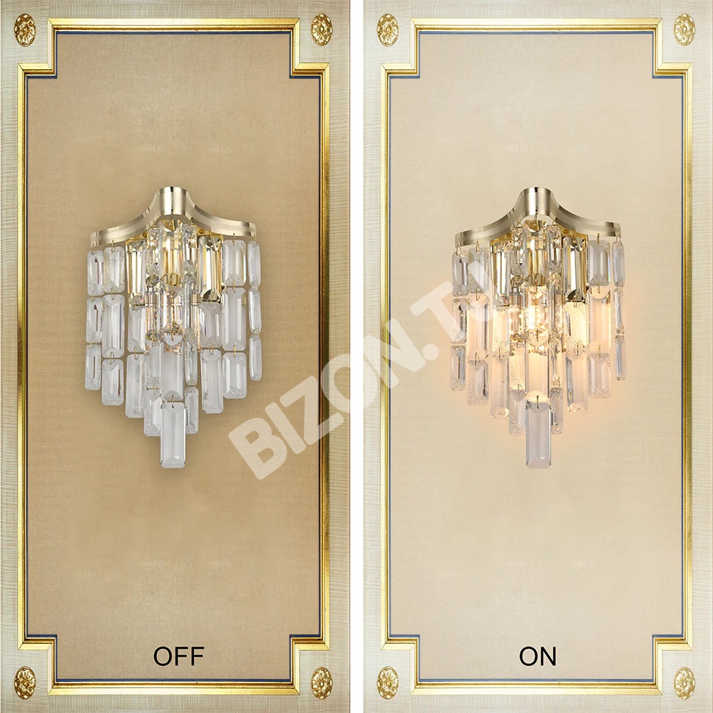 Бра Crystal 2xE14 черный 200 мм*350 мм, 151-19962 12