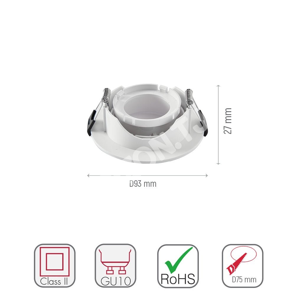 Светильник SY5572R круглый GU10 черный без лампы, 164-03029 4