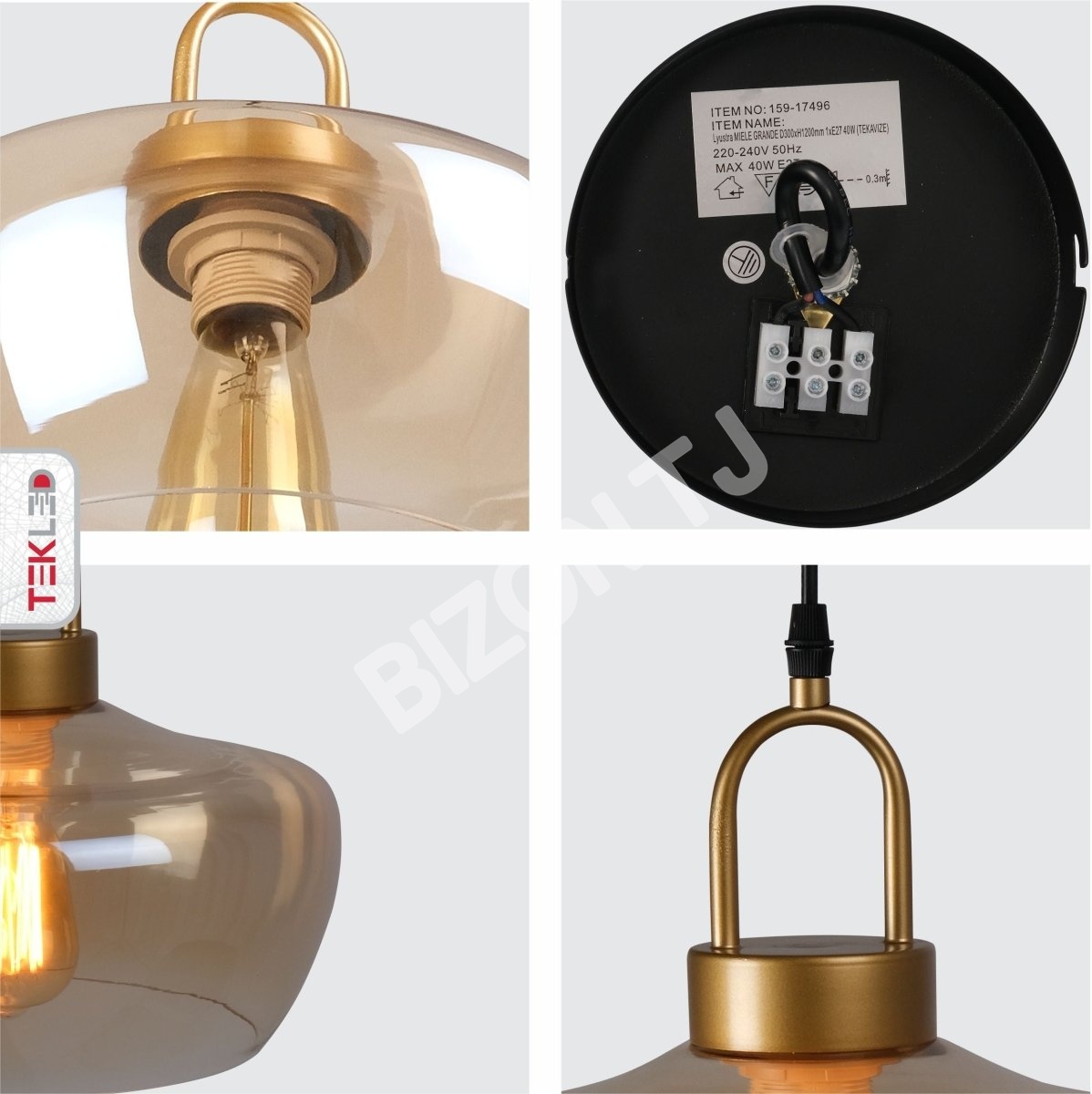 Люстра MIELE GRANDE 40 Вт 1xE27 D300xH12001, 159-17496 4