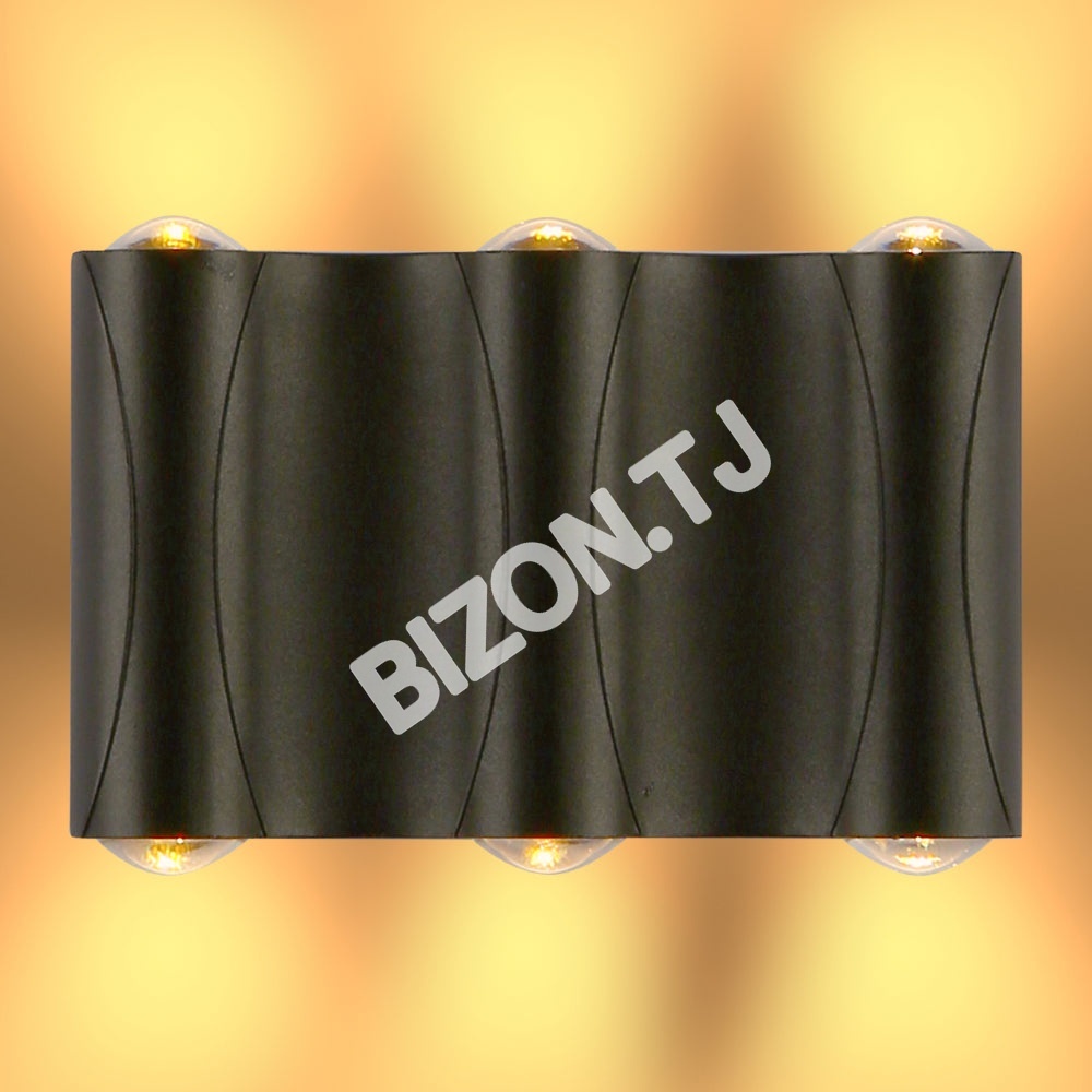 Светильник LED PL-543-2 4×1 Вт песочный черный 3000 К IP54, 183-03326 3