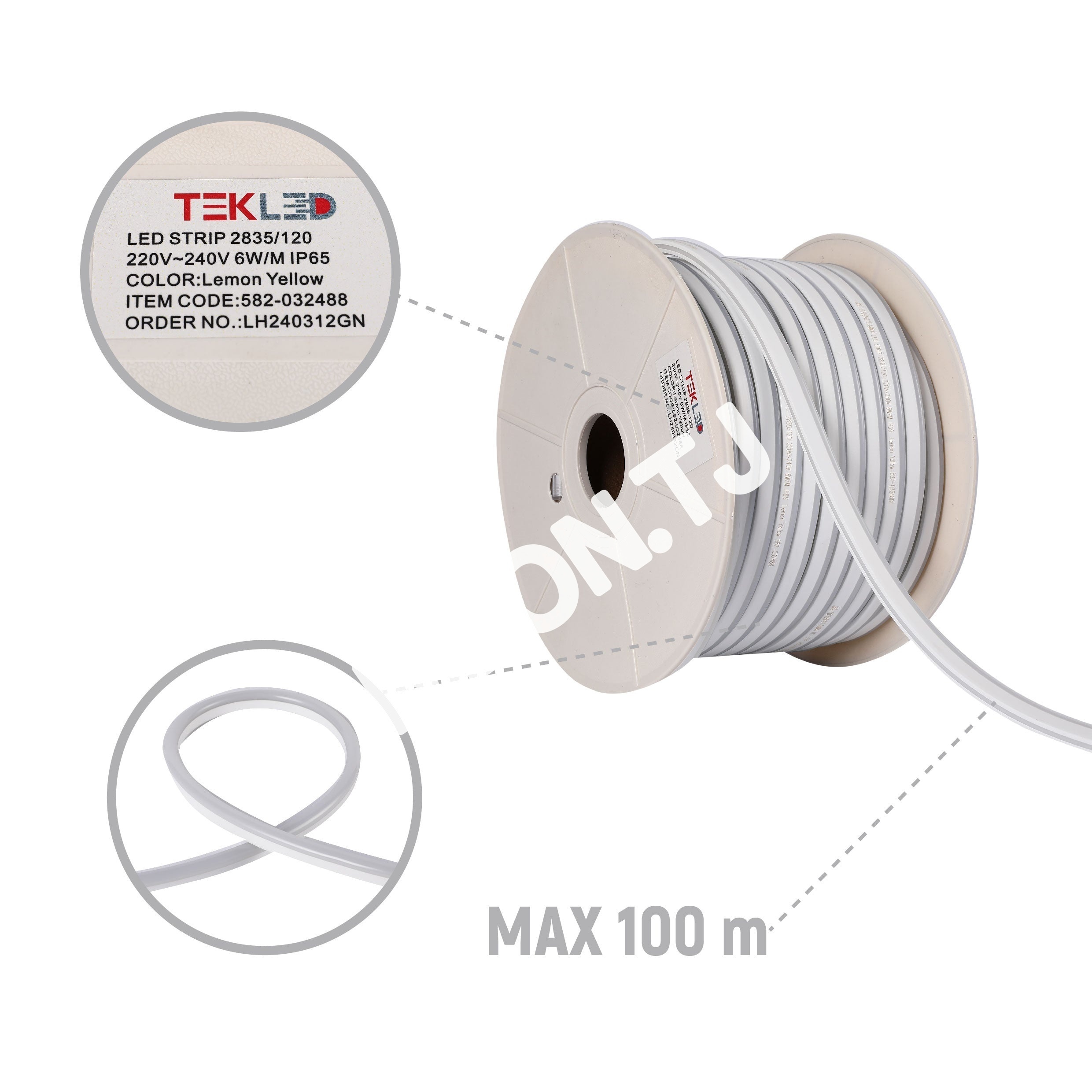 LED Лента 2835 розовый SOFT 6 Вт / M 220 В IP6510, 582-032487 34