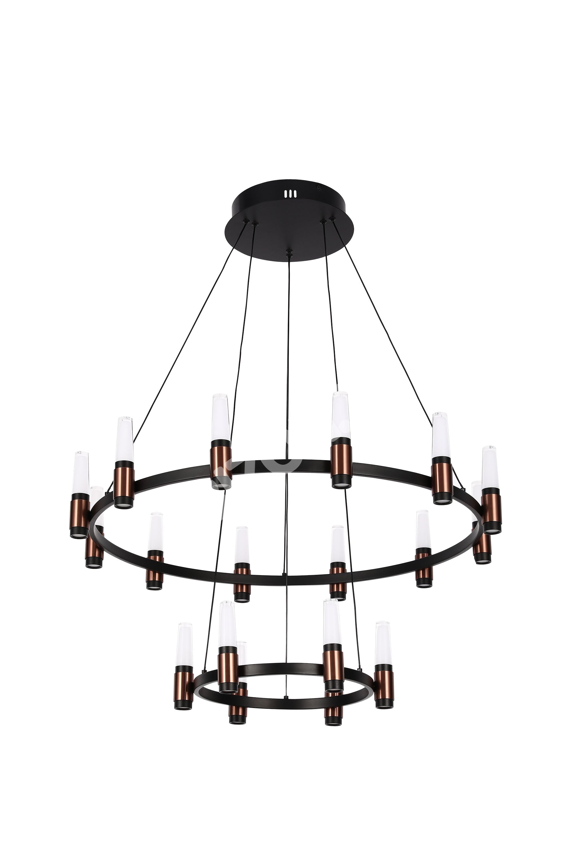 Люстра MD20085B-80+40 черный+Plated Coffee 3000 К, 159-18400