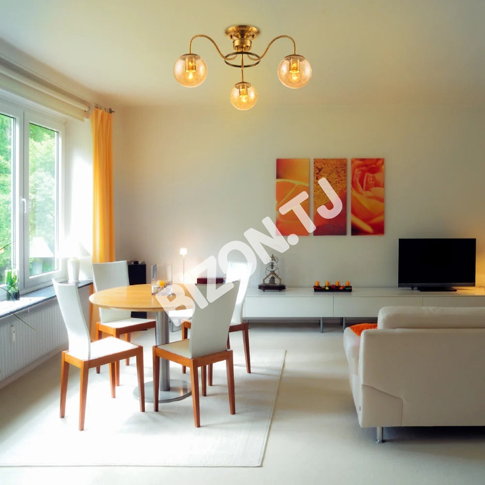 Люстра 8801-3 3xE27 AMBER+черный, 159-17994 4