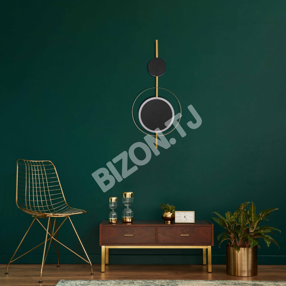 Designer Geometric черный Moon in золотой круглый Moder, 182-03442 4