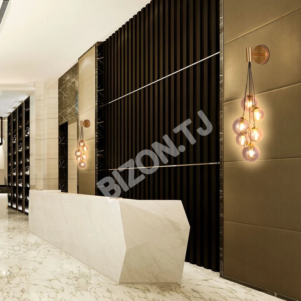 Бра бронзовый Бра 39307-B Smoke 6xG9, 151-20058 3