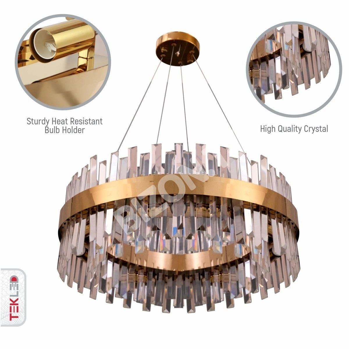 Светильник Coffin Crystal золотой металл Island Chandelier потолочный светильник L900 с 18xE14, 156-19562 20
