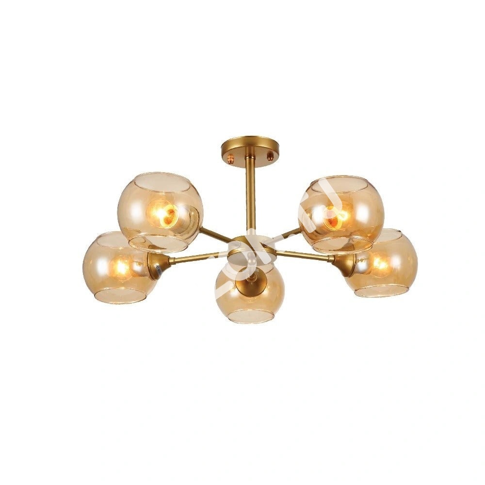 Люстра 52012 3xE27 CHAMPAGNE+золотой, 159-17632 2