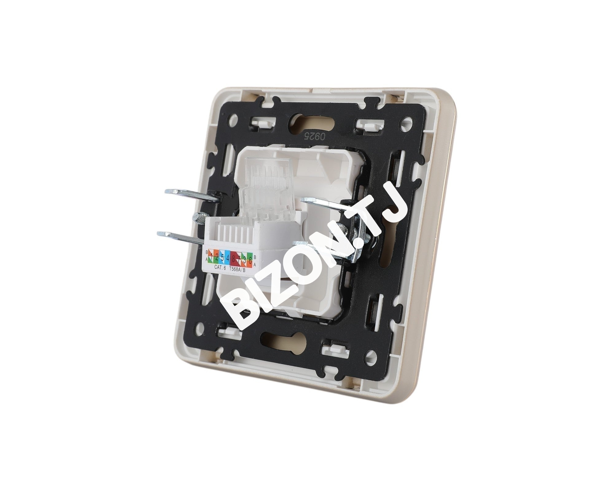 Розетка компьютер RJ45 CAT6, с / у, Белый, серия SAKURA, 100 / 10, 282-03100 28