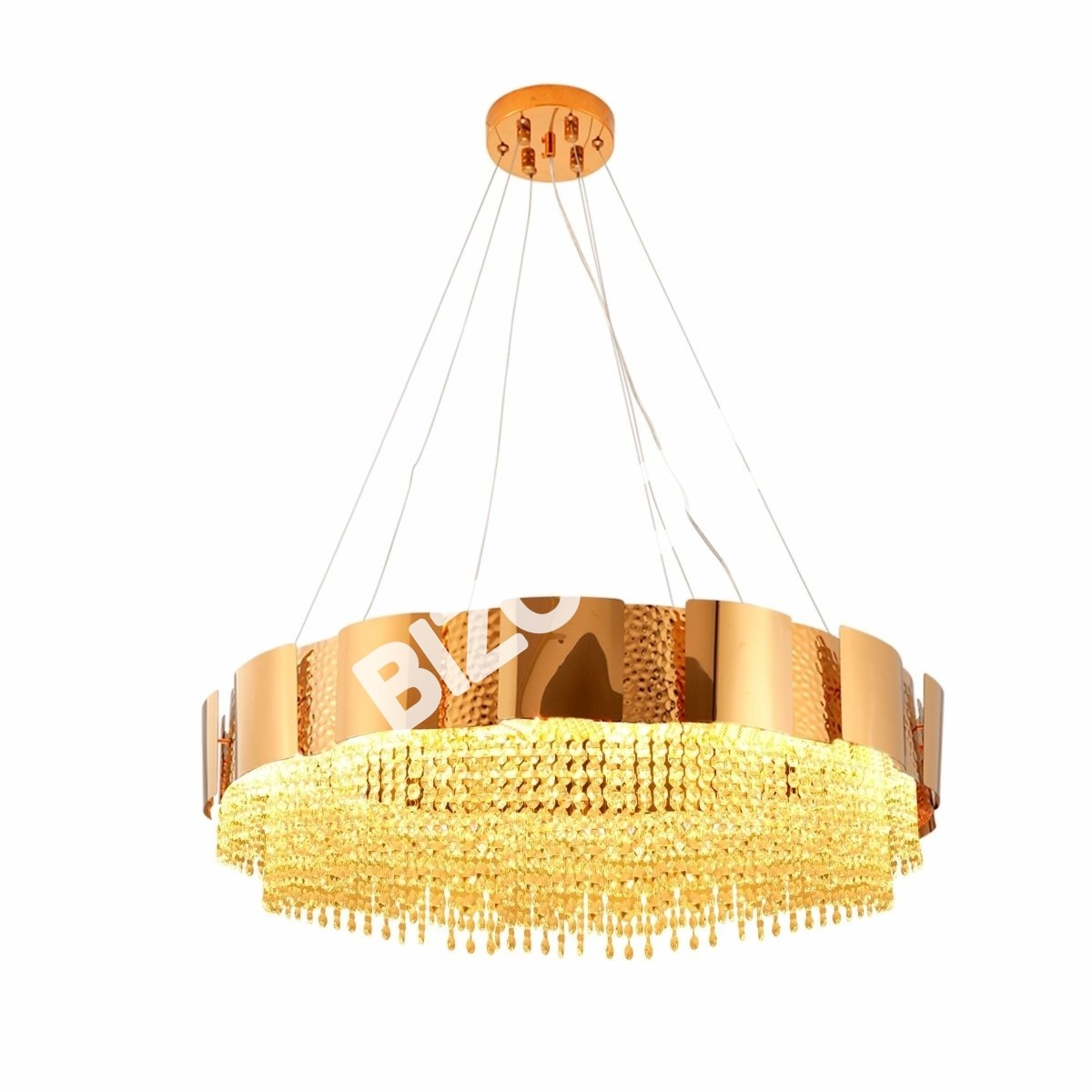 Светильник Octagon Crystal золотой металл Chandelier потолочный светильник D800 с 12xE14, 156-19578 3