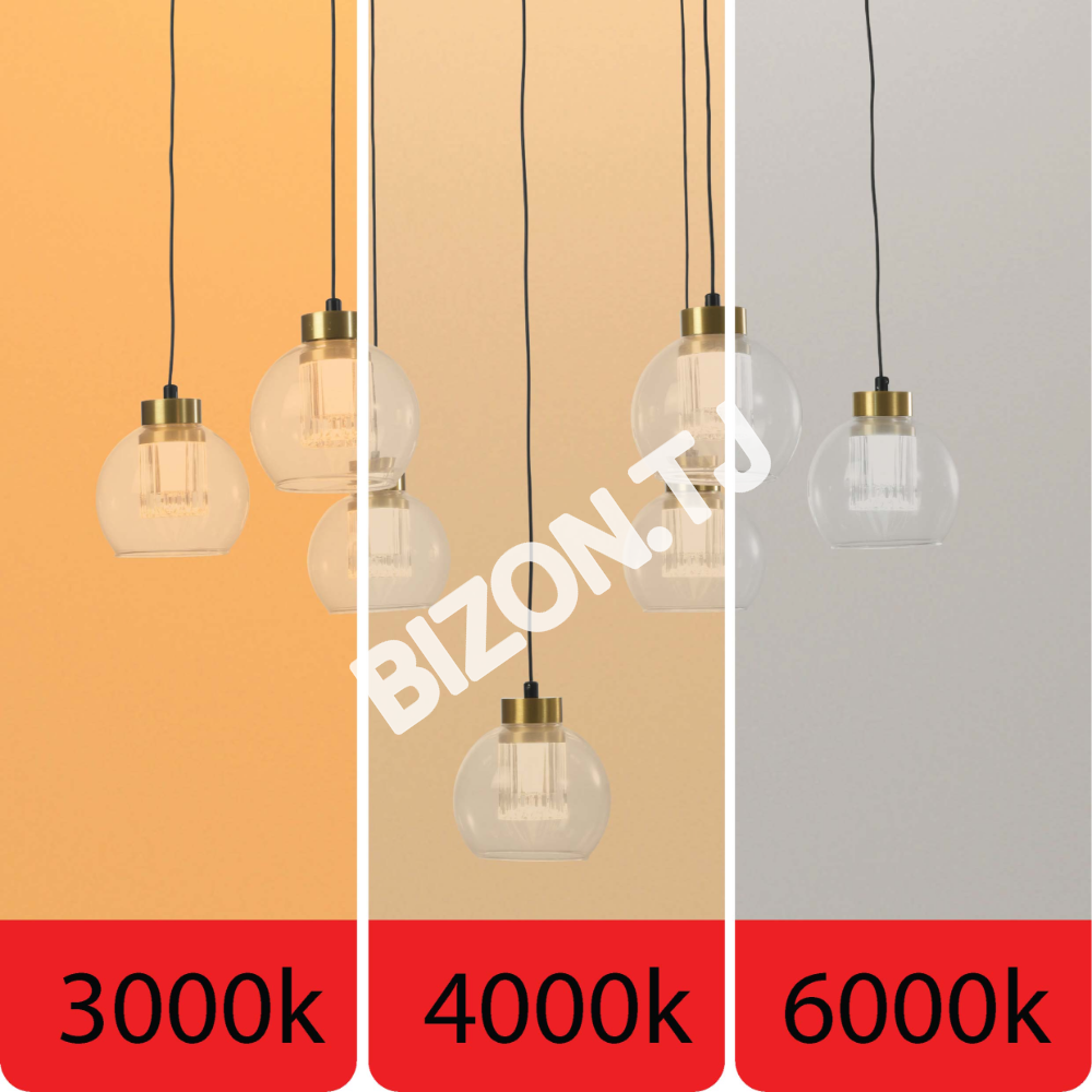 Люстра LED 7015-6 40 Вт DIMM черный, 159-17952 22