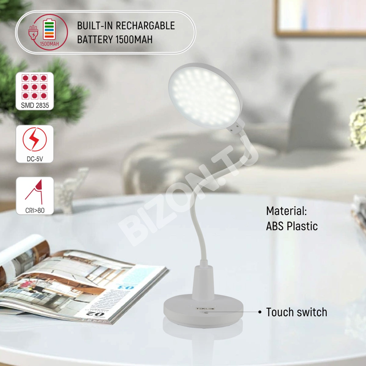 Trio Three-Step Dimming Minimalist Desk, 130-03759 6