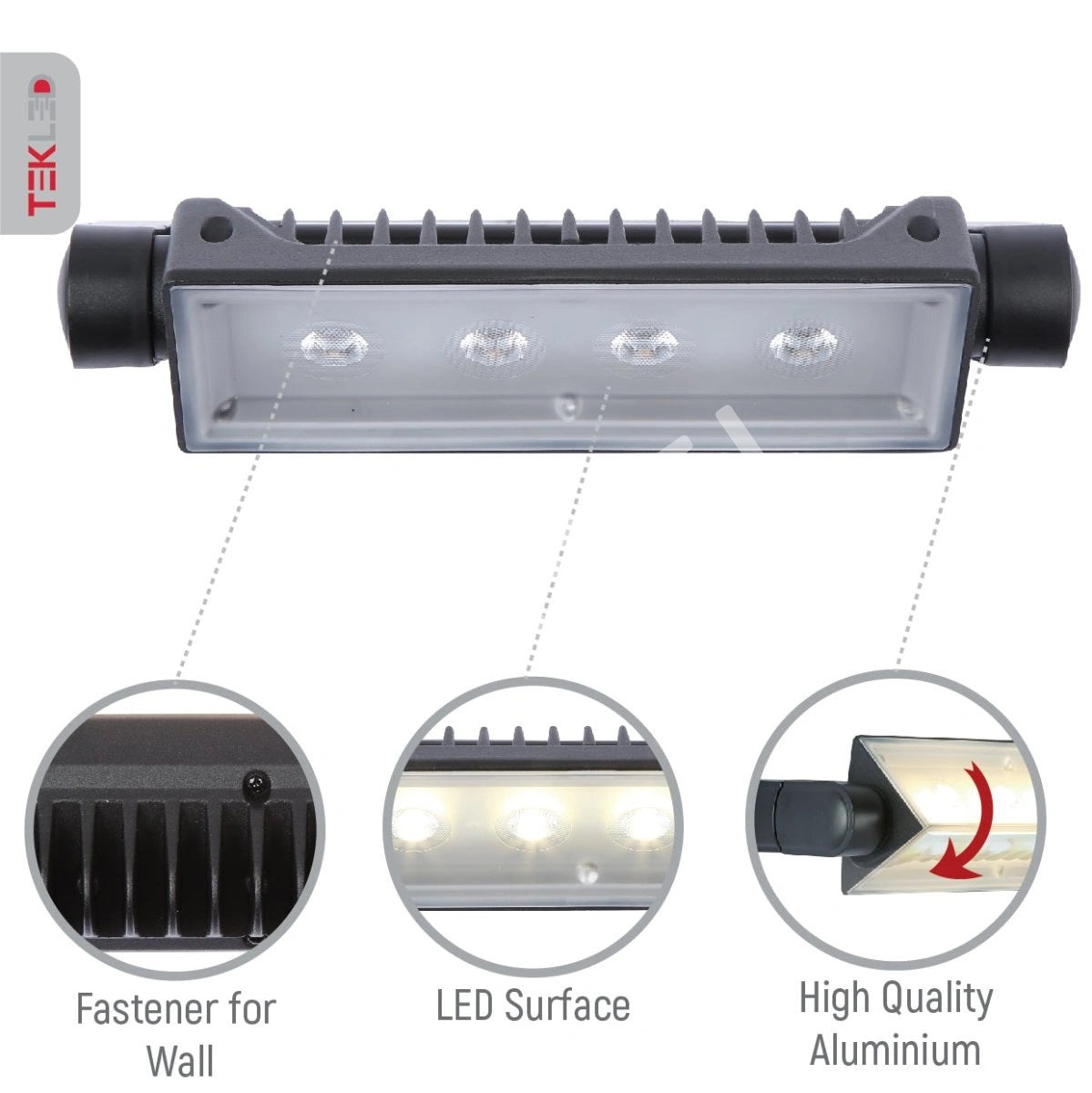 Светильник LED 3229 12 Вт черный 4000 К IP54 12ш, 182-03274 7