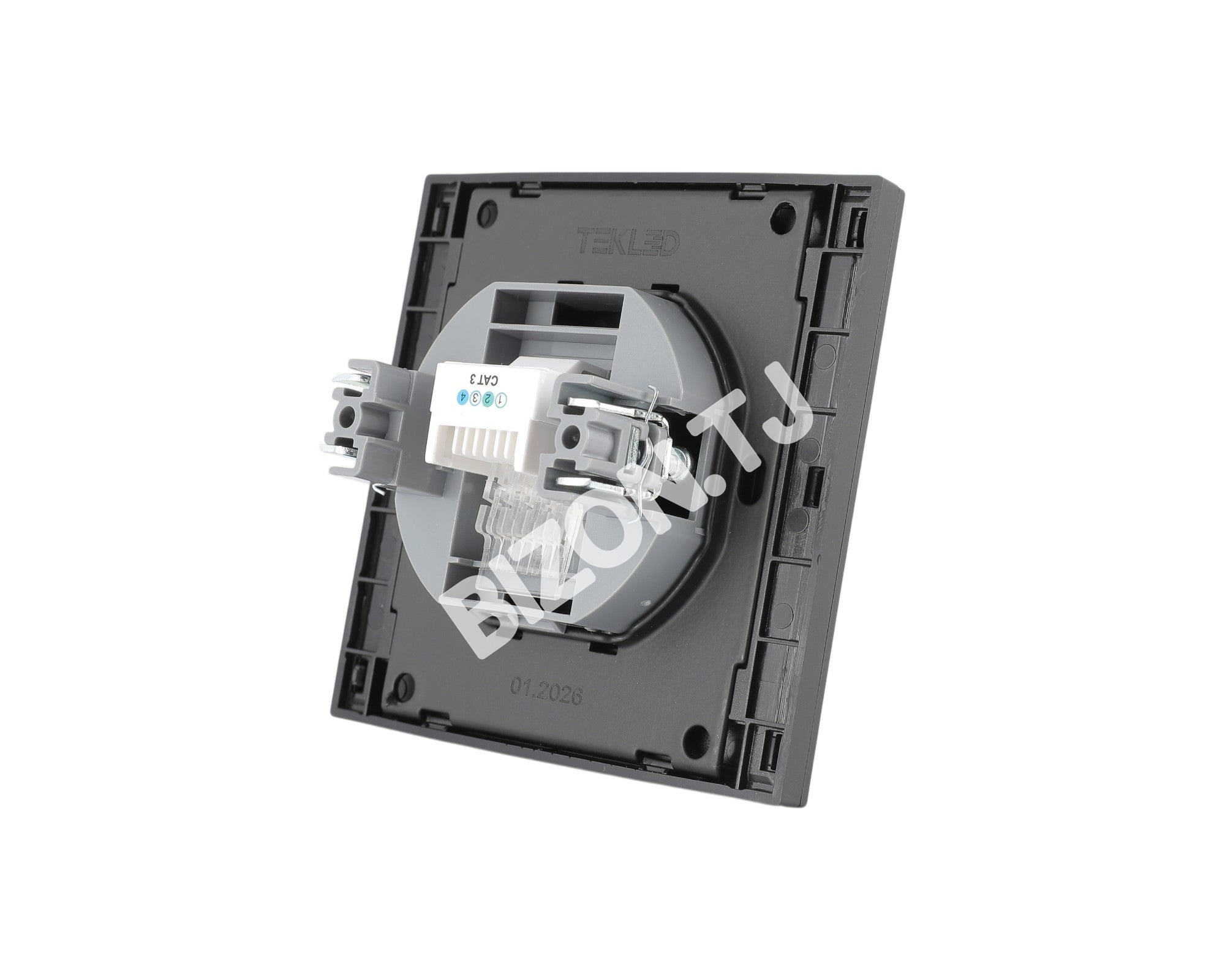 Розетка телефон с / у, Мокко, серия NIZMO, ELECTRIC 120 / 10, 283-03624 13