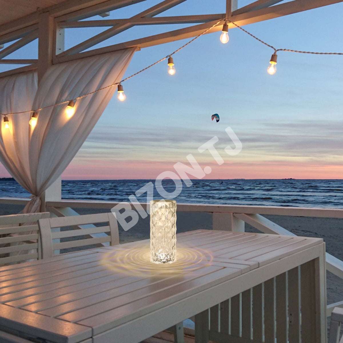 Светильник настольный LED Acrylic D90H215 TRANSPA, 130-03718 3