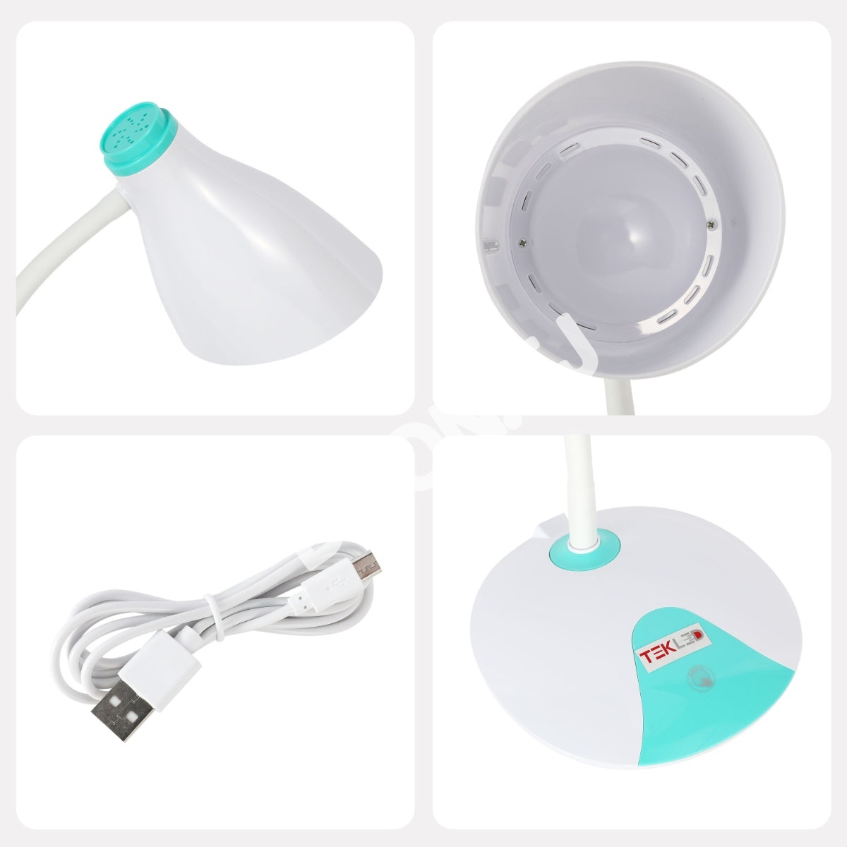 Лампа Gooseneck E27 Desk лампа синий 7 Вт 3000 К / 4000 К / 6000 К, 130-03758 5
