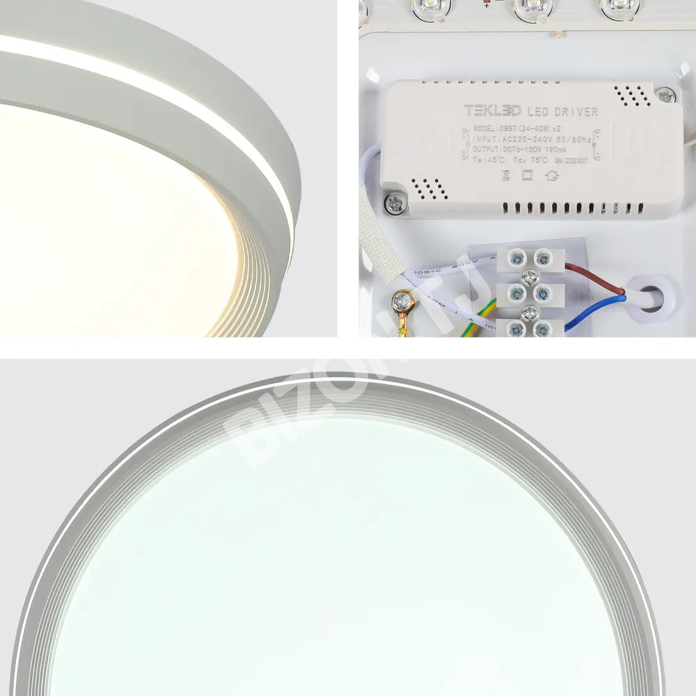 Светильник LED потолочный Светильник EGLO 30Wx2 белый D400 6000 К / 40, 165-16028 7
