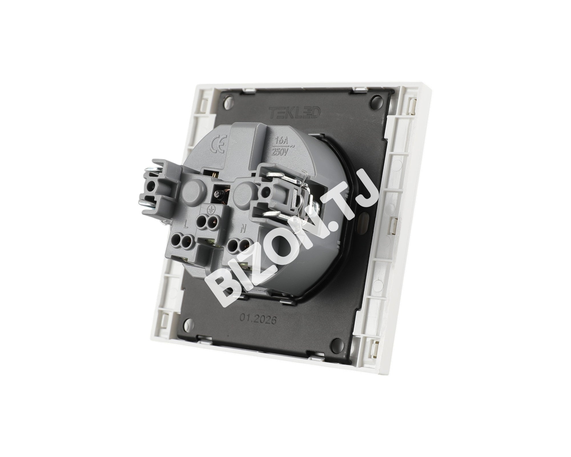 Розетка SCHUKO с / з, с / у, Черная, серия NIZMO, ELECTRIC 120 / 10, 283-03512 3