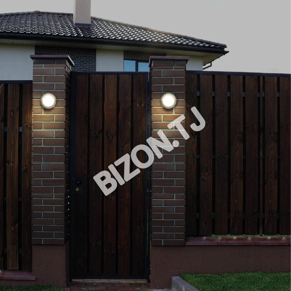 Лампа Светильник LED круглый Hood настенный лампа 3 Вт 4000 К DONE серый I, 182-03354 10