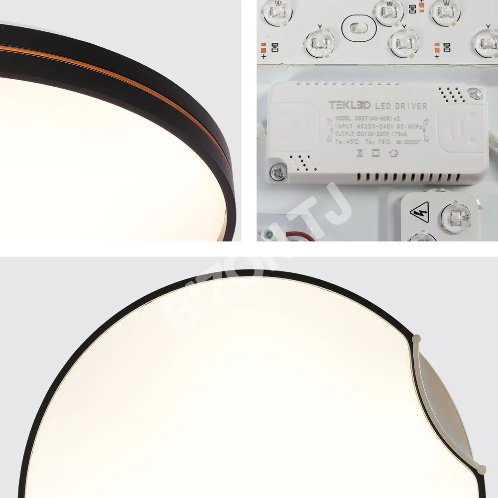 Светильник LED потолочный Светильник ARKOS 40Wx2 D500 черный 6000 К / 4, 165-16033 7