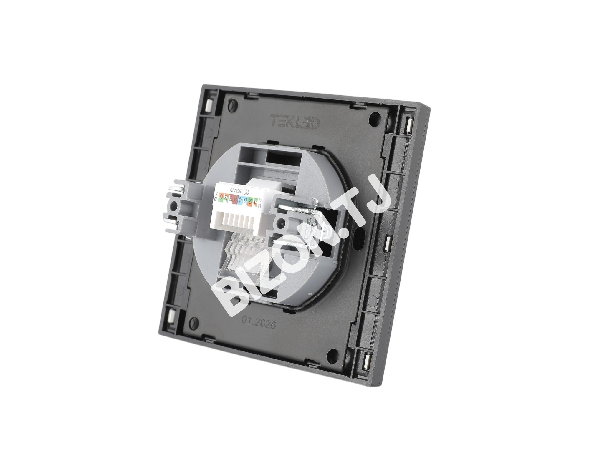 Розетка компьютер CAT6 с / у, Темно-серая, серия NIZMO, ELECTRIC 120 / 10, 283-03572 8
