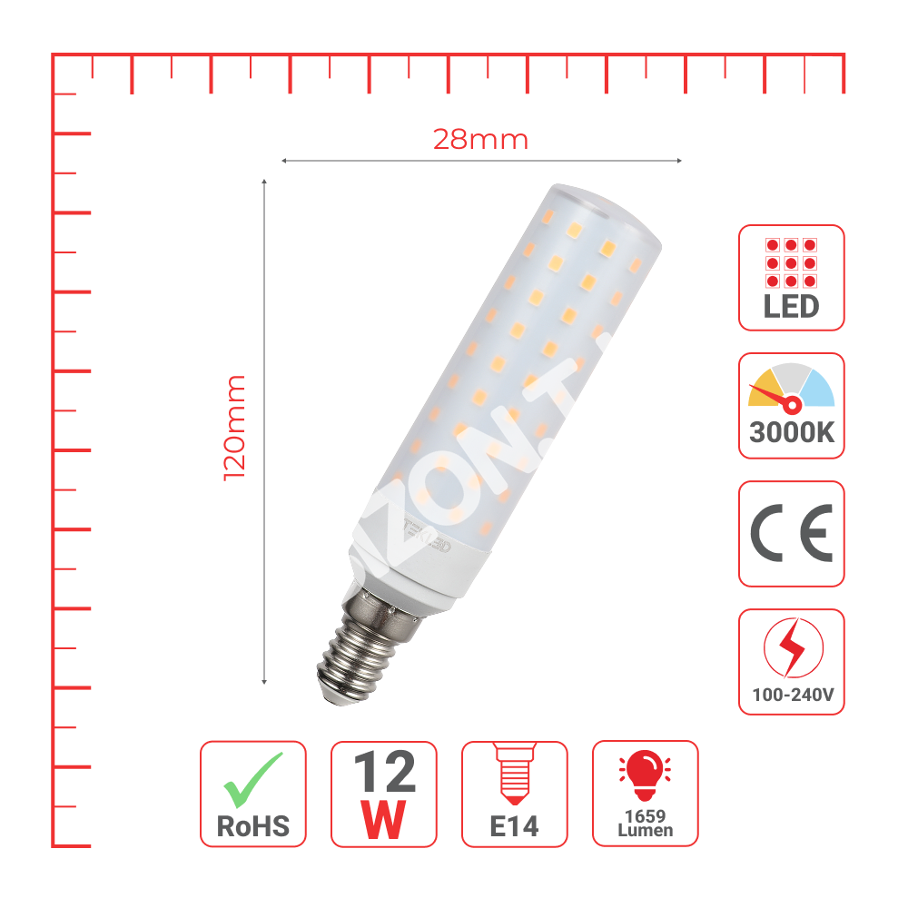 Лампа KAPSUL LED 12 Вт E14 1659 лм 6000K200 / 10, 527-034236 10
