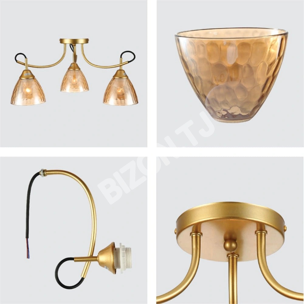 Люстра 52004 5xE27 CHAMPAGNE+золотой, 159-17642 6