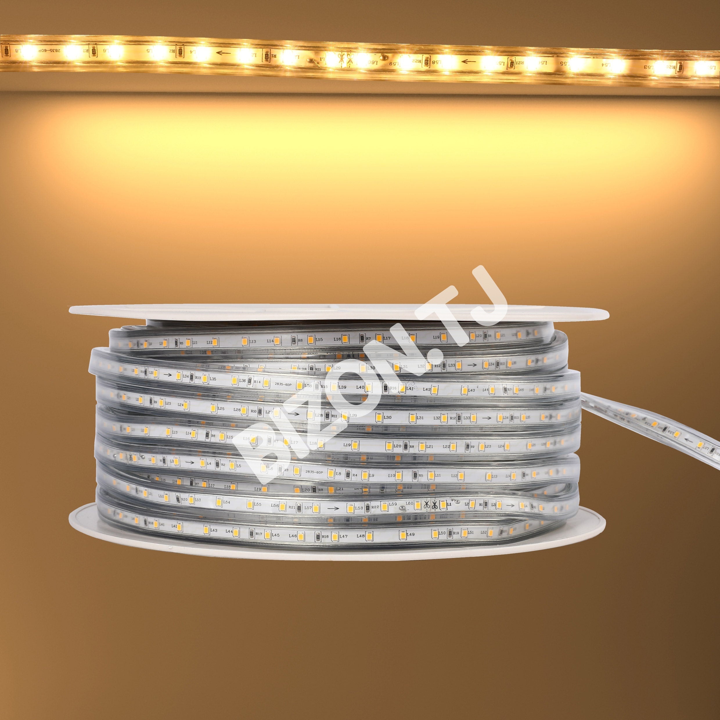 LED lentа 2835 / 60L 220 В оранжевый 7 Вт / M IP6550 м, 582-03271 9