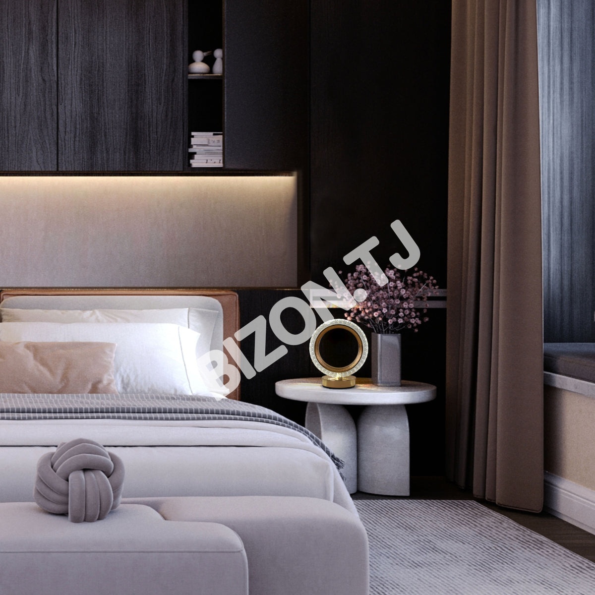 Светильник настольный LED Acrylic D160H185 золотой(T, 130-03728 3