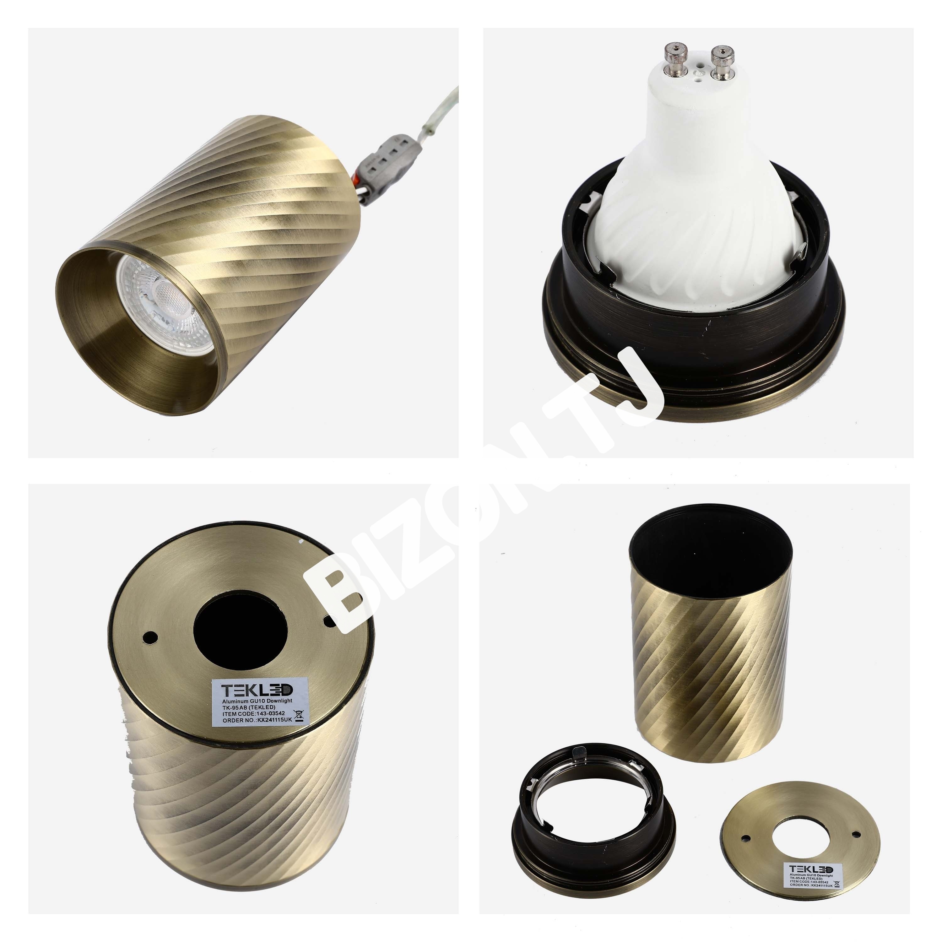 Светильник Aluminum GU10 даунлайт TK-90 Sandy белый, 143-03538 19