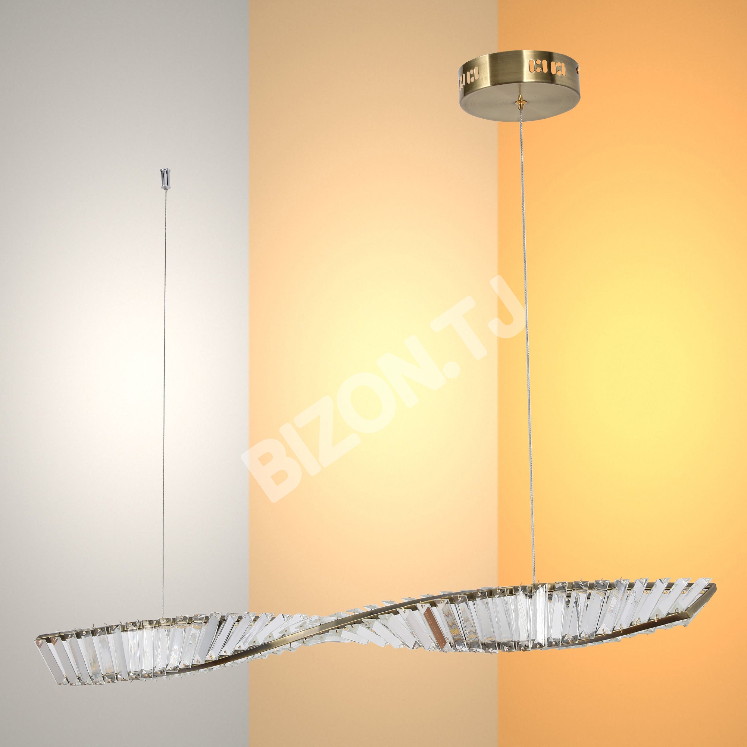 Люстра LED 18 Вт золотой 1000×80 3CCT, 159-18161 5