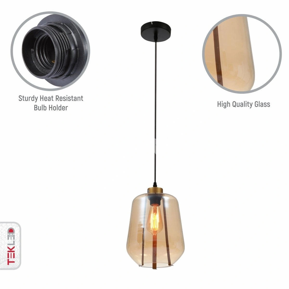 Люстра LANTERNA SMOKE 40 Вт 1xE27 220×3001, 159-17350 7