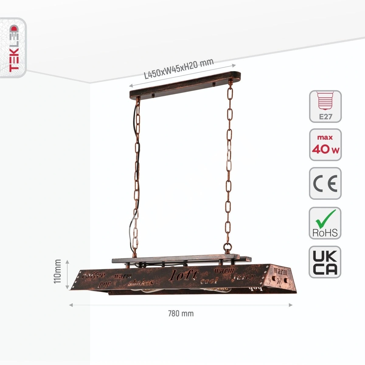 Люстра ZM002 4xE27 дерево+IRON 78×21sm1, 159-17854 5