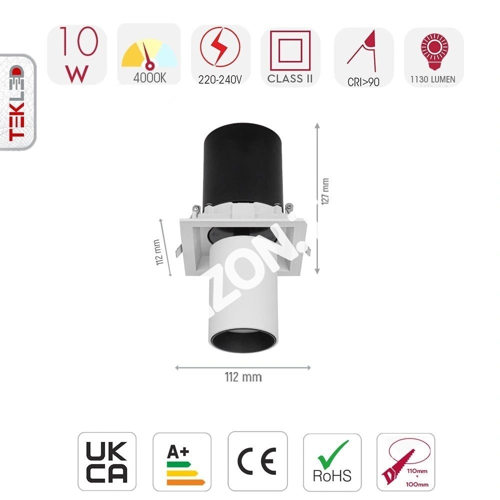 Светильник даунлайт LED DURBUN 2*10 Вт 4000 К WH 12, 165-03942 8
