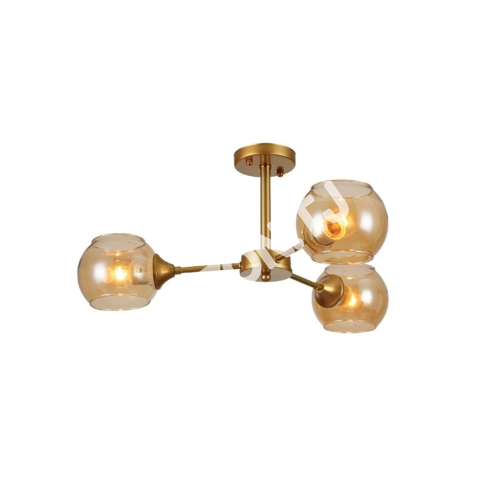 Люстра 52012 3xE27 CHAMPAGNE+золотой, 159-17632