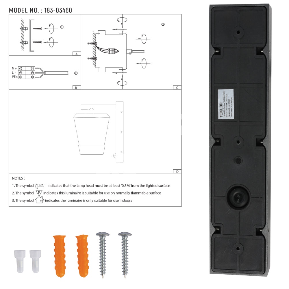 Cвет-к LED Tiany 13 Вт 4000 К датчик, 183-03460 8