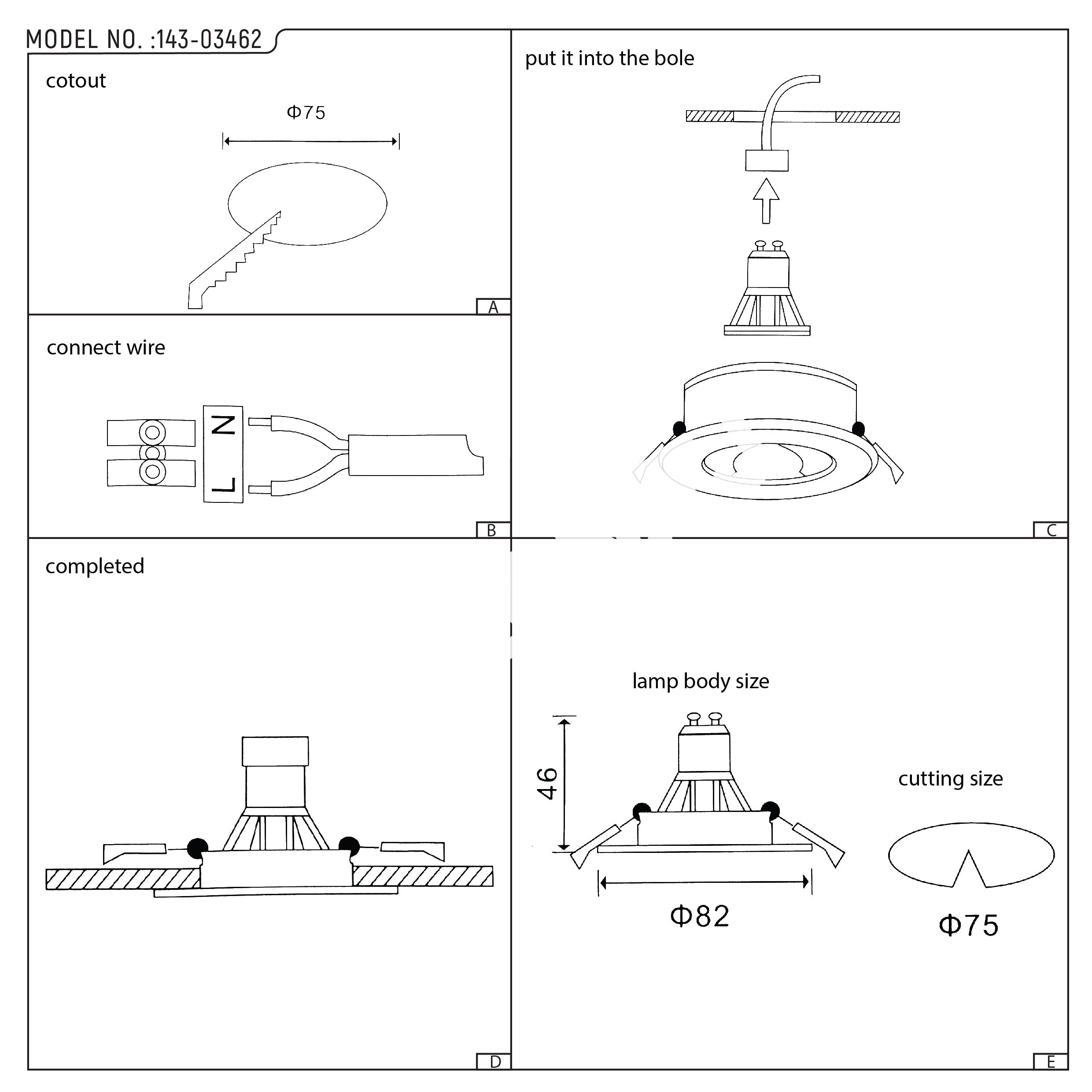 Светильник Extra Low UGR Fixed Aluminium даунлайт IP20 GU5.3 белый круглый, 143-03464 23