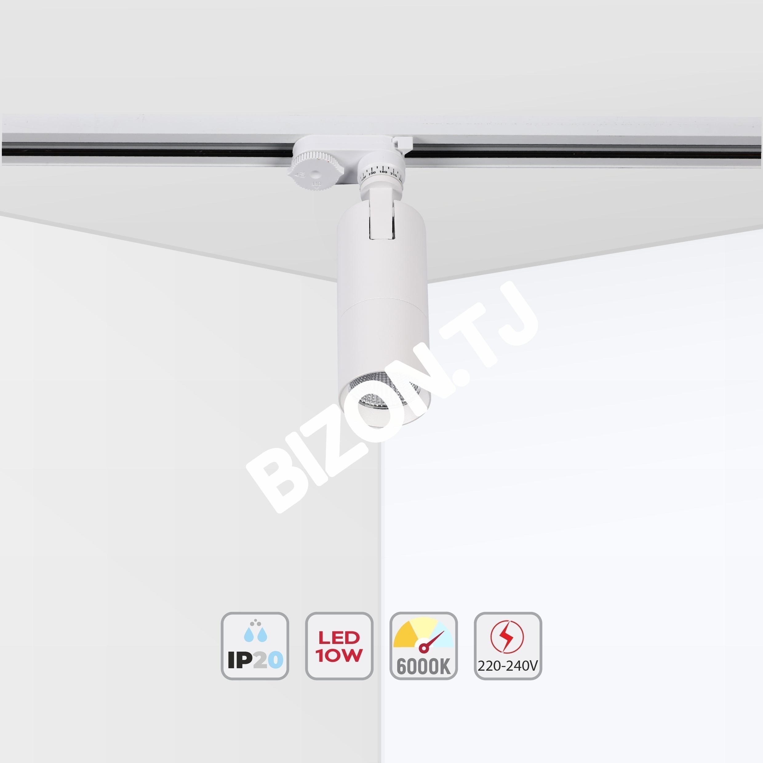 Светильник LED LS-012-75 20 Вт 4000 К белый трековый 20, 174-03860 20