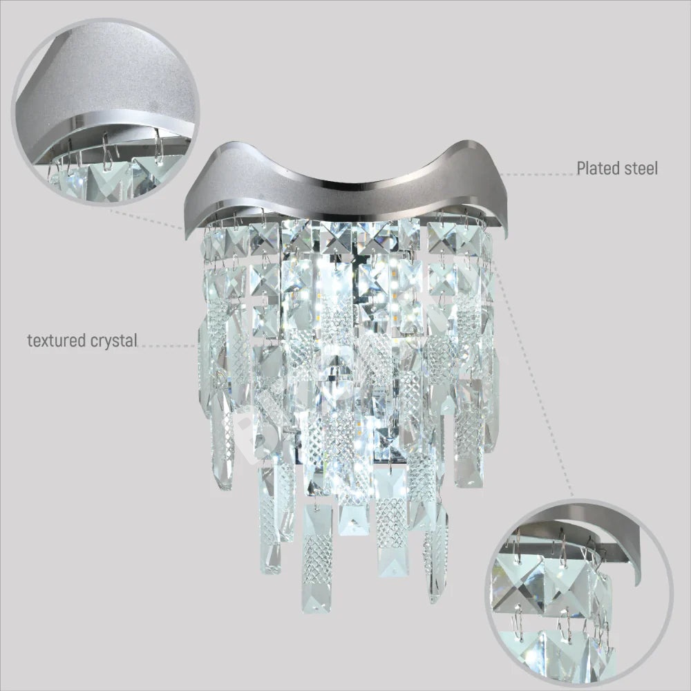 Бра Crystal 3xE14 хром 250 мм*H330 мм, 151-19958 7
