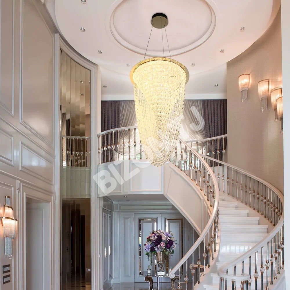 Люстра Crystal золотой C2308-B 60 Вт Dimming D570мм, 159-18344 3