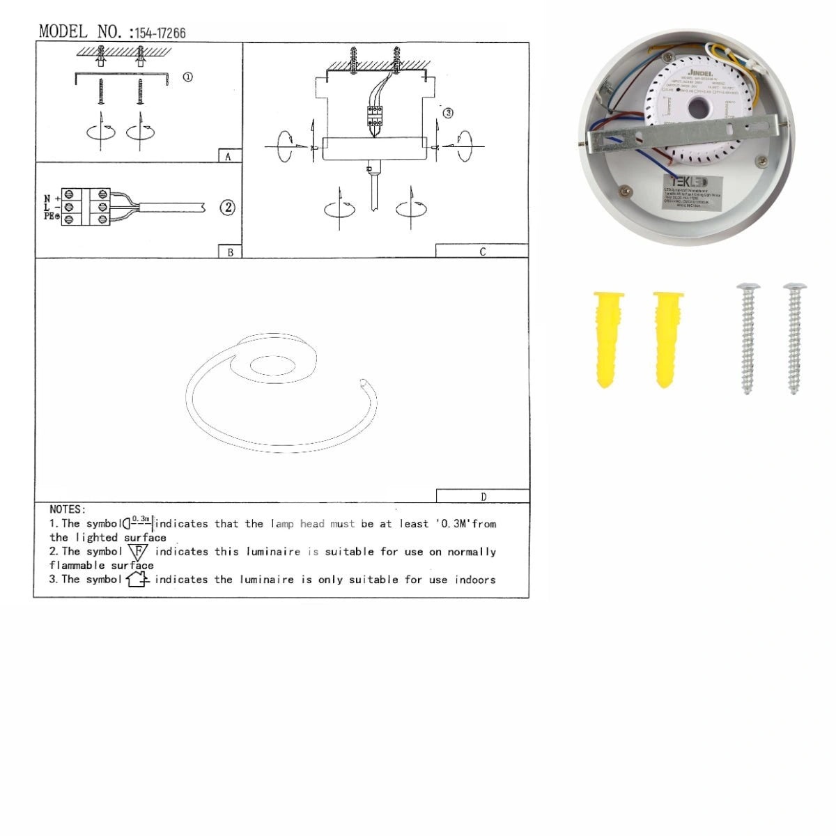 Люстра Chandelier LED LESLA 30 Вт WH 1800 лм 415×4, 154-17266 9