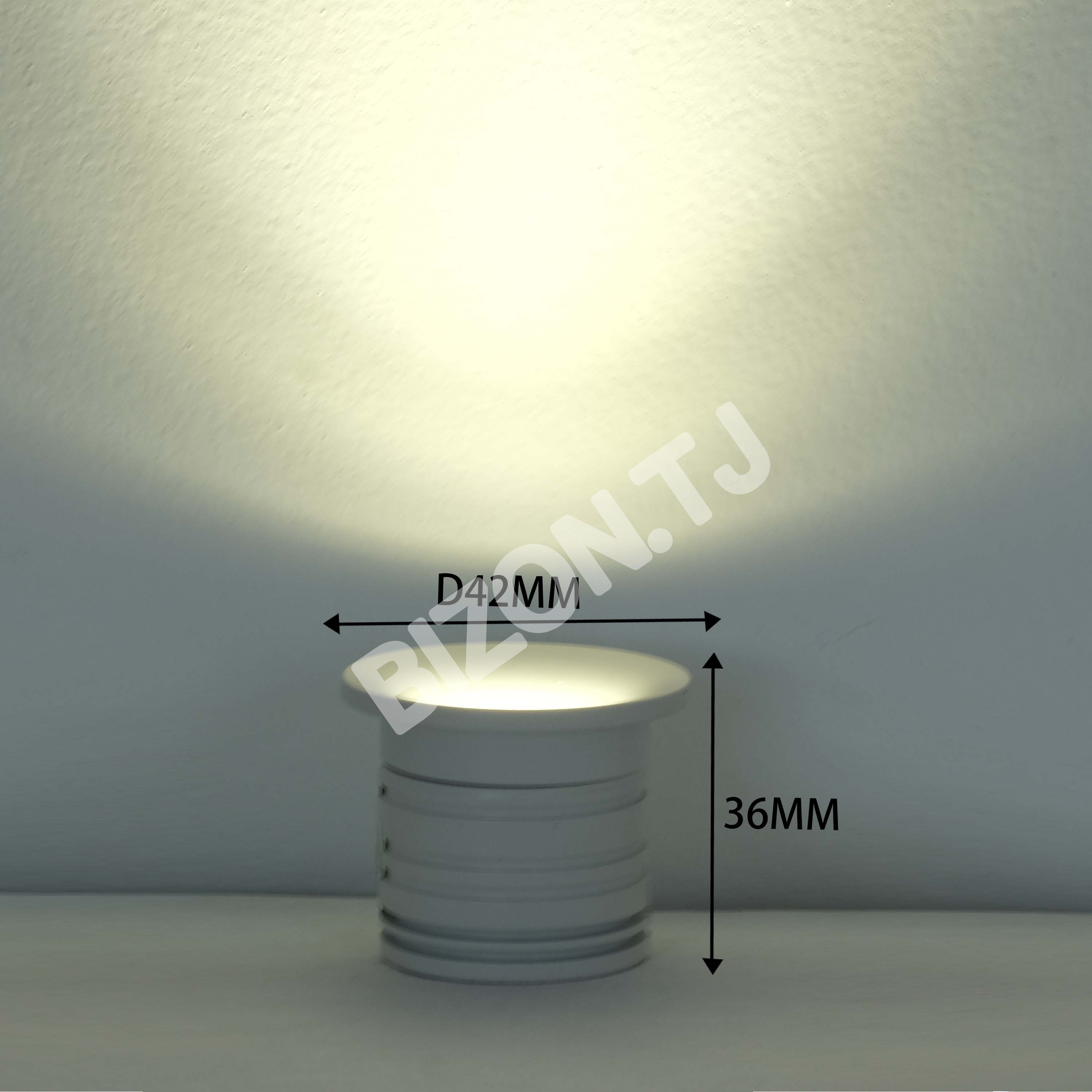 Светильник LED M103WCOB круглый 3 Вт белый 260MA 4000K200, 145-03066 5