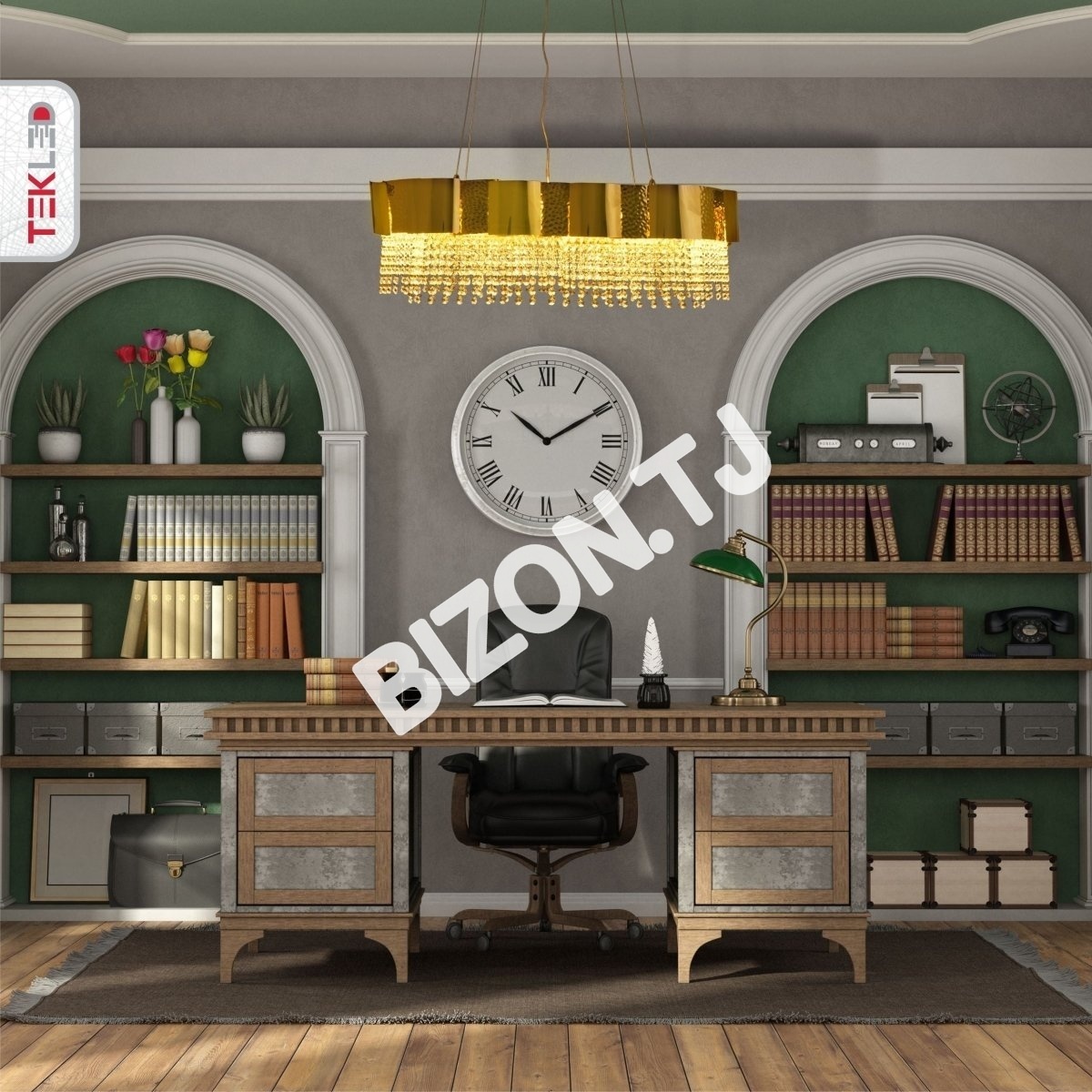 Светильник Octagon Crystal золотой металл Chandelier потолочный светильник D800 с 12xE14, 156-19578 13