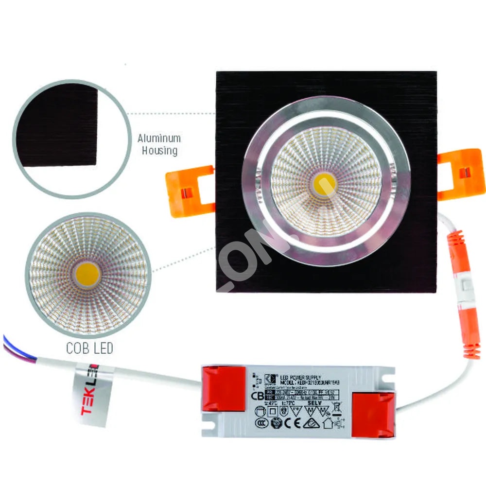Светильник LED OC002A 1×5 Вт 5000 К черный, 165-03324 6