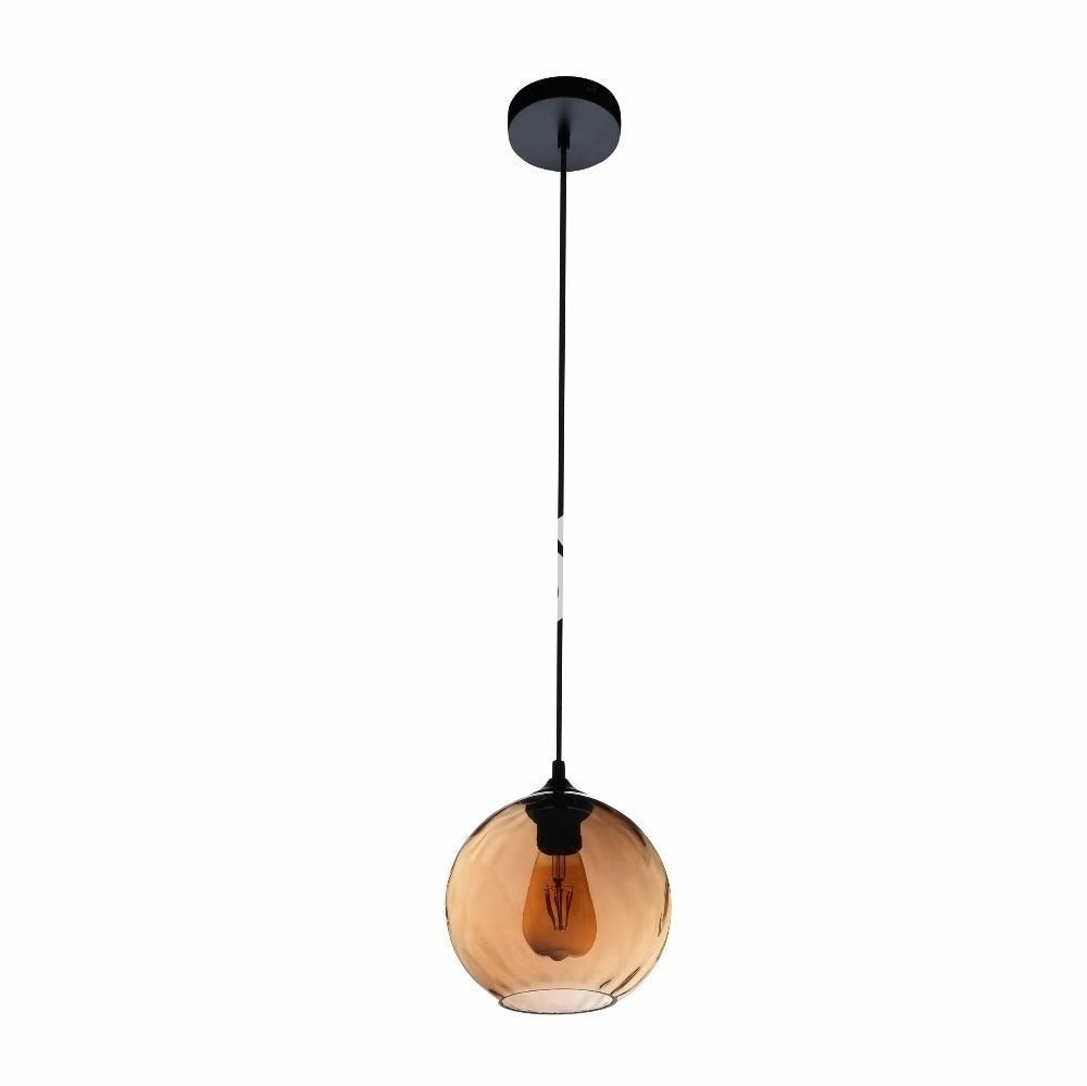 Люстра Chandelier MD70548B-1xE27 D300 AMBER золотой, 158-19668 5