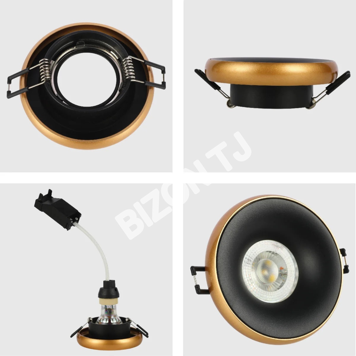 Светильник Aluminium Low Glare даунлайт золотой and белый, 143-04038 22