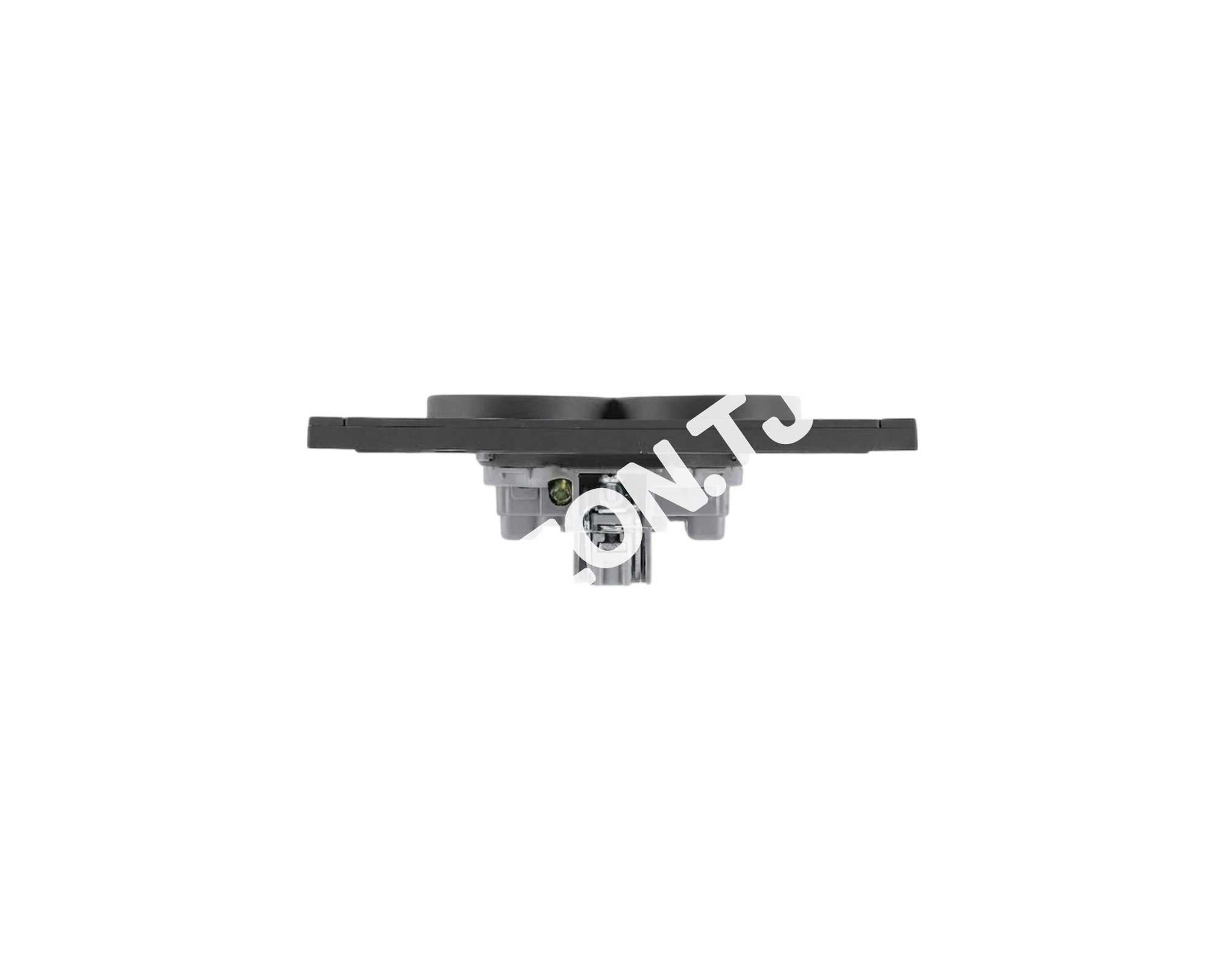 Розетка 2-я 2pin б / з, с / у, Черная, серия NIZMO, ELECTRIC 84 / 7, 283-03518 5