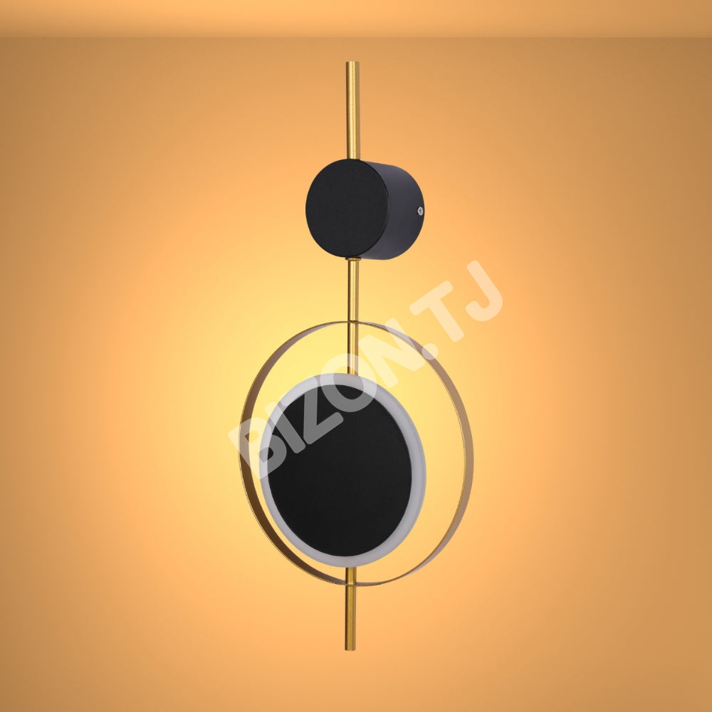 Designer Geometric черный Moon in золотой круглый Moder, 182-03442