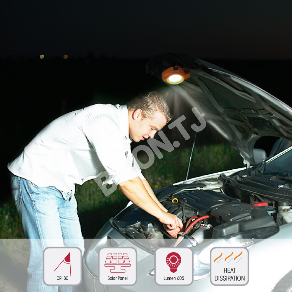 LED WORK светильник с SOLAR WY021 10 Вт 7LIGHT, 224-03452 7